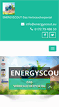 Mobile Screenshot of energyscout.eu