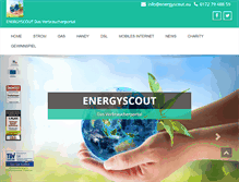 Tablet Screenshot of energyscout.eu